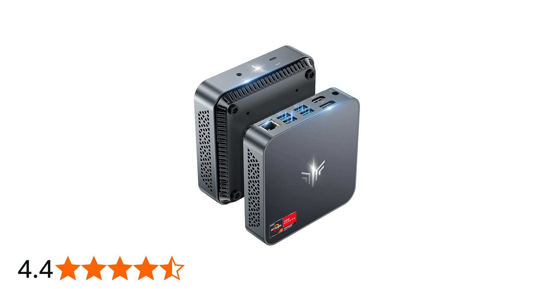 NiPoGi Mini PC AMD Ryzen 7 5700U (up to 4.3GHz, 8C/16T), 16GB RAM