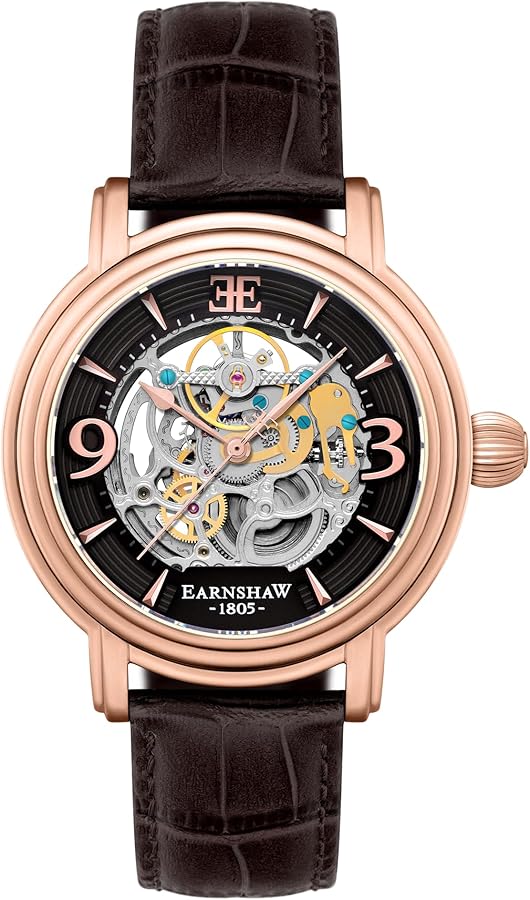 Amazon.com: Thomas Earnshaw Longcase Grande Skeleton Men's