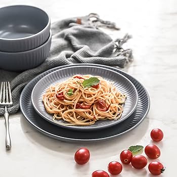 Amazon.com | Stone Lain Logan 12 Pieces Stoneware Dinnerware Set