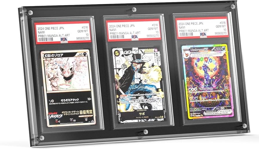 Amazon.co.jp: Yotakala PSA鑑定 ケース 3枚収納 アクリル ローダー