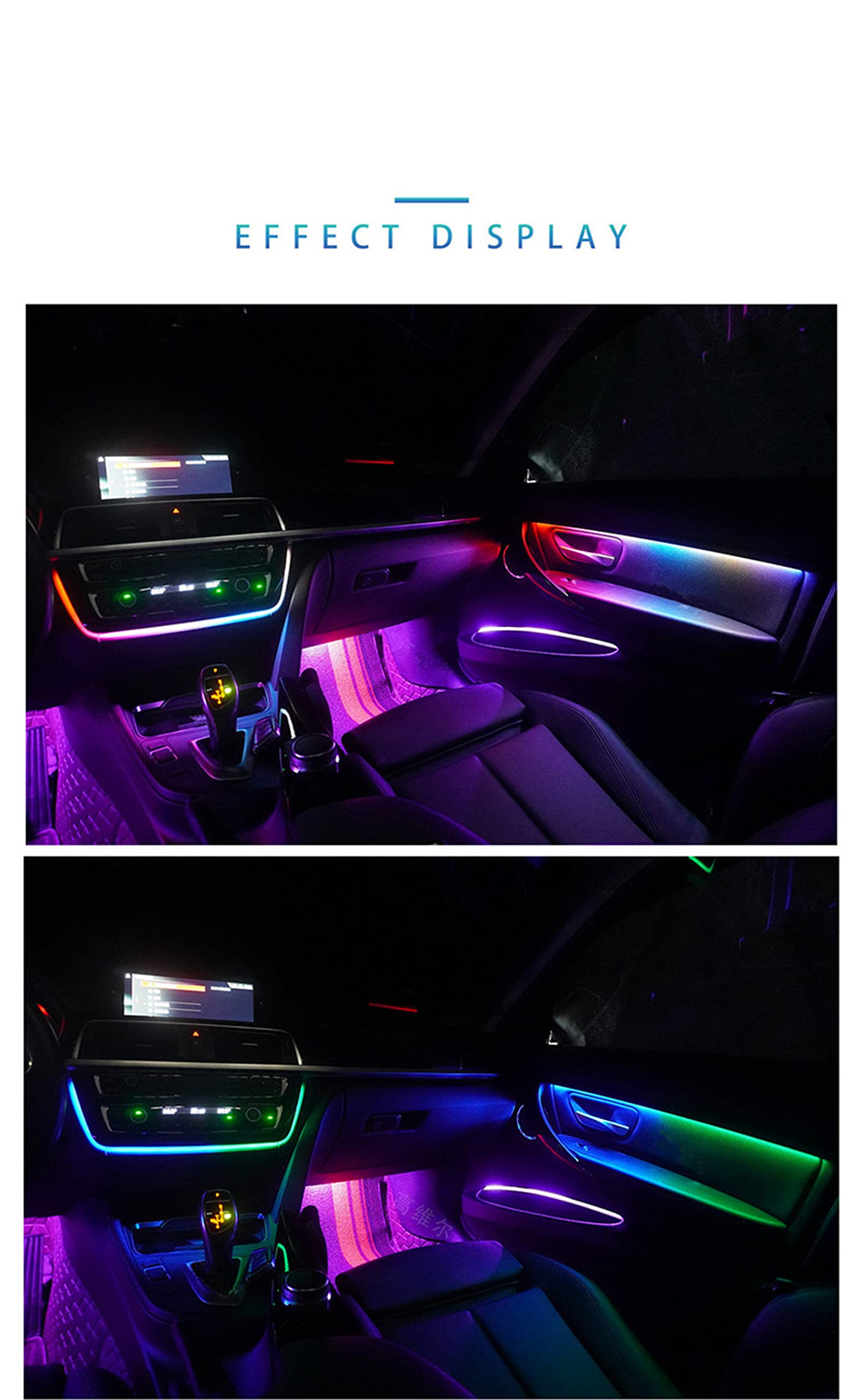 Amazon | カーインテリアアンビエントライト、18イン1シンフォニーカー