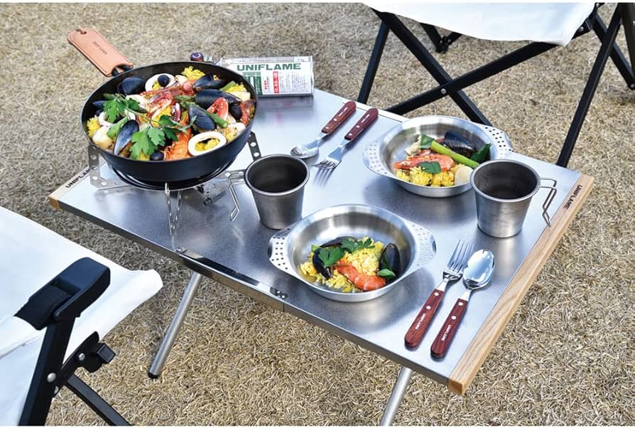 Amazon.co.jp: ユニフレーム 焚き火テーブル ラージ 682111 : スポーツ