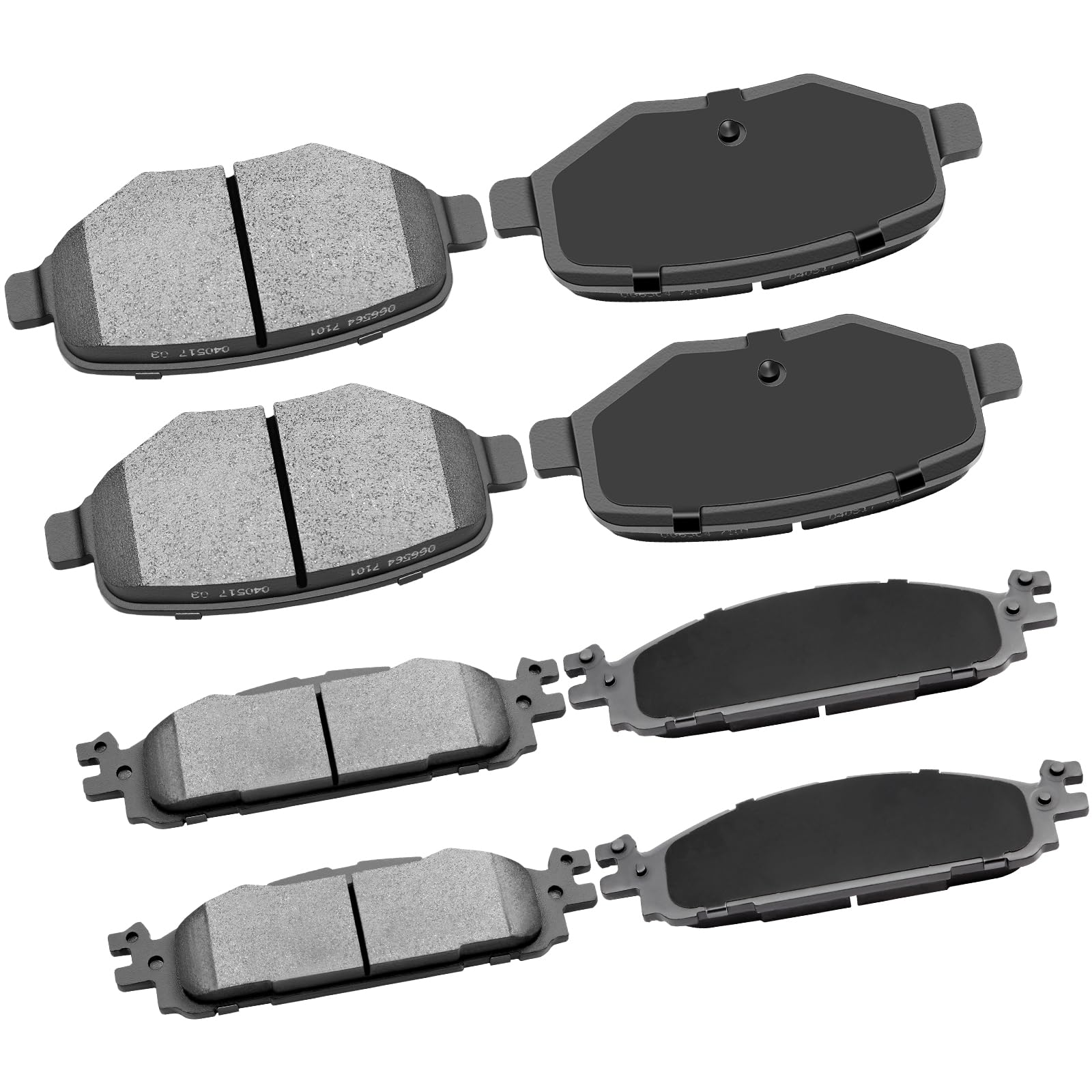 Amazon | フロントリアセラミックブレーキパッドキット 8個 フォード