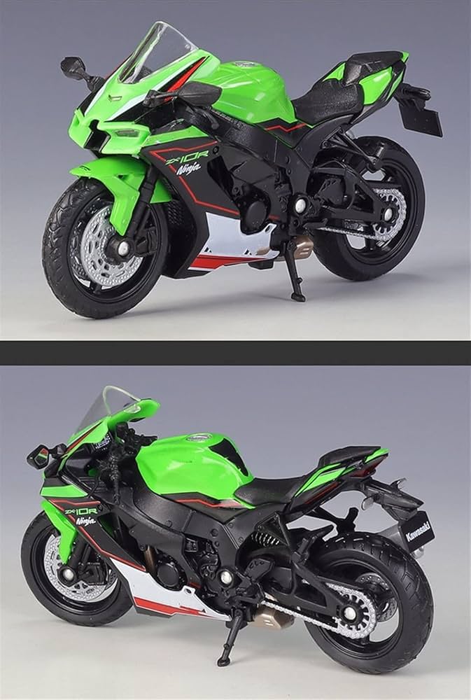 For Kawasaki Ninja ZX-10R 1/18 Scale Vehicle Model Simulated