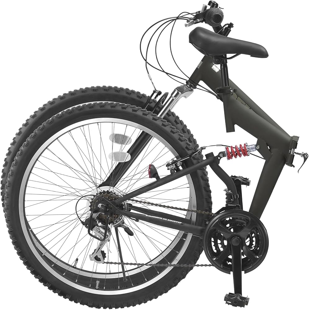 Amazon | 折りたたみ自転車 26インチ 街乗り 軽量 マウンテンバイク 18