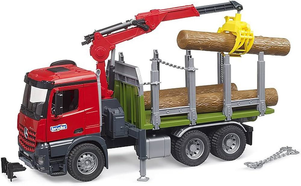 Amazon.com: bruder 03669 MB Arocs Wood Transport Truck with