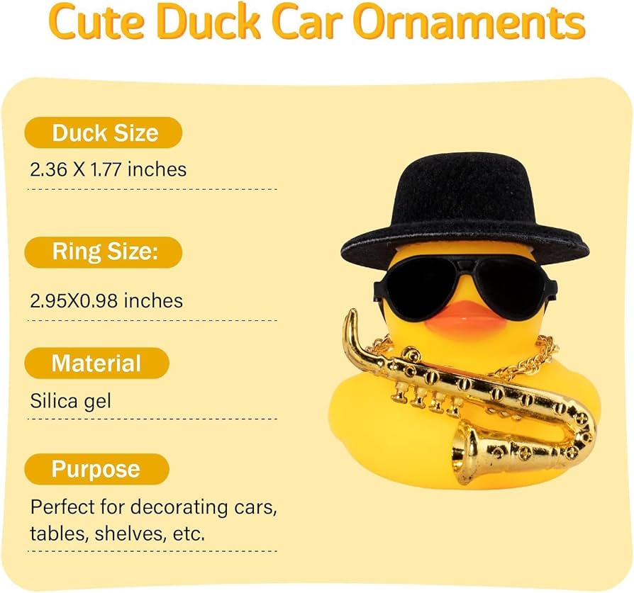 Amazon.co.jp: ゴム製の黄色いアヒルのおもちゃ、ダッシュボードの装飾