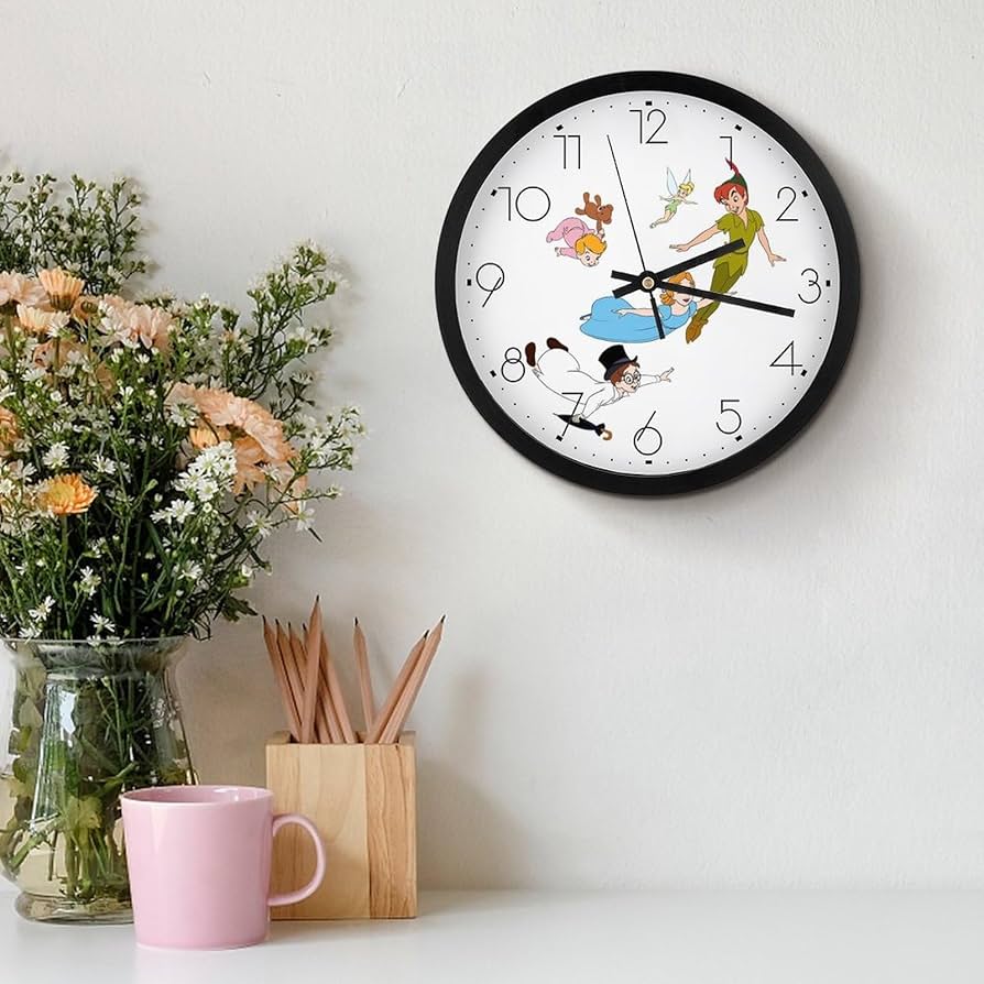 Amazon.co.jp: ピーター・パン 掛け時計 おしゃれ 北欧 壁掛け時計