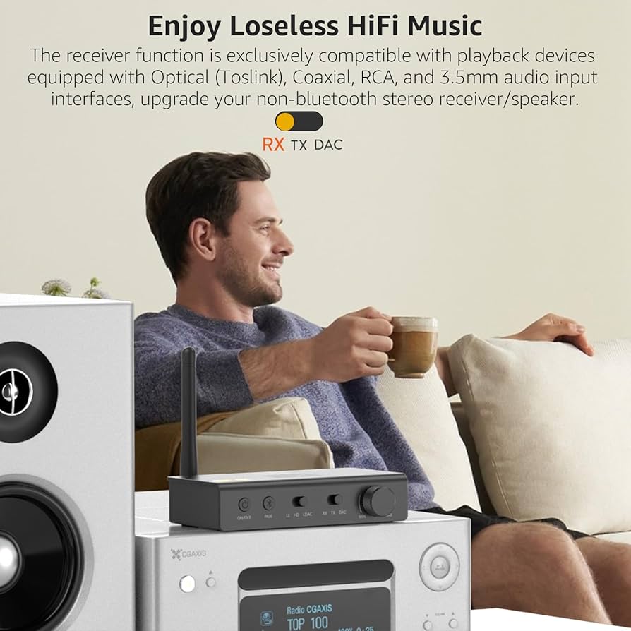Amazon.com: 1Mii DS700 HiFi Bluetooth Audio Transmitter Receiver