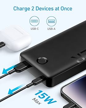 Amazon.com: Anker Portable Charger, 20,000mAh Power Bank, Battery