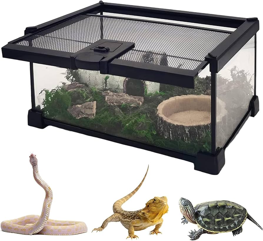 Amazon.co.jp: 爬虫類 ケージ 飼育ケージ 両生類 トカゲ ケージ 爬虫類