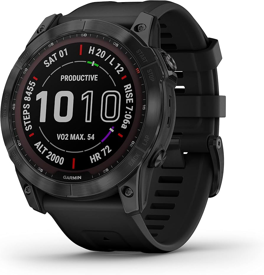 Amazon.com: Garmin Fenix 7X Sapphire Solar, Larger Sized Adventure