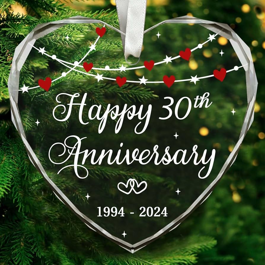 Amazon.com: BSQUIELE 30th Wedding Anniversary Ornament - 30 Years