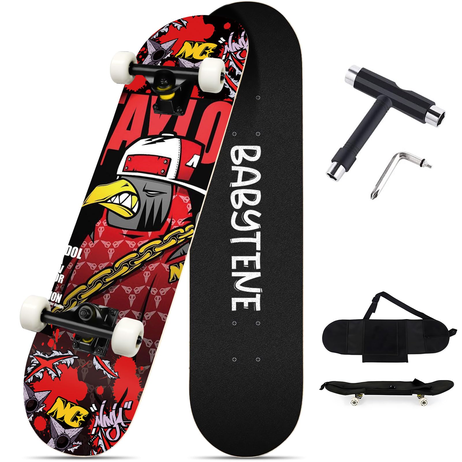 Amazon | プロスケートボード 31インチ スケボー skateboard スケート