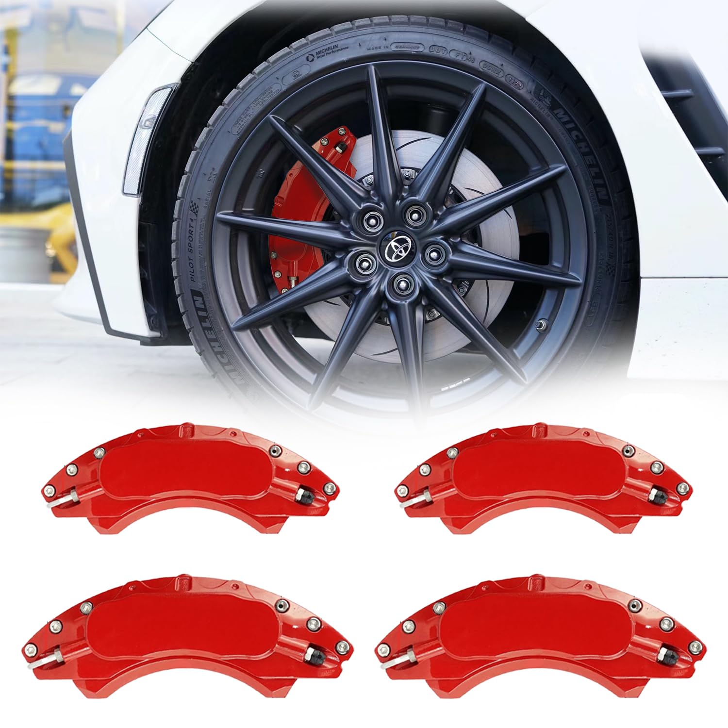 Amazon | キャリパーカバー トヨタ クラウン S200 S210 S220 アルミ製