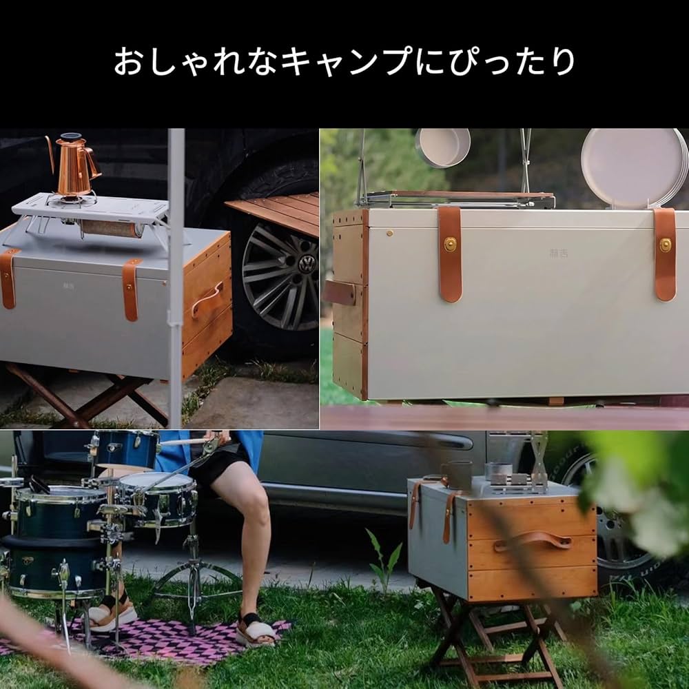 Amazon.co.jp: 「TORUK x 制吉」アルミコンテナ 収納ボックス 60Lス