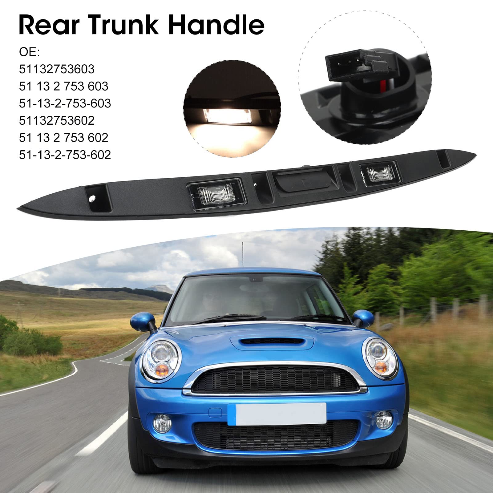 Amazon | テールゲート ハンドル、リア トランクリッド ハンドル