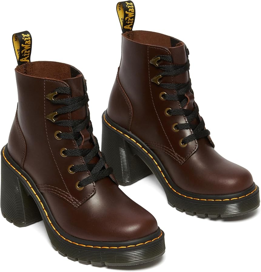Amazon | Dr. Martens ユニ 大人用 Jesy 6 タイブーツ, ダークブラウン