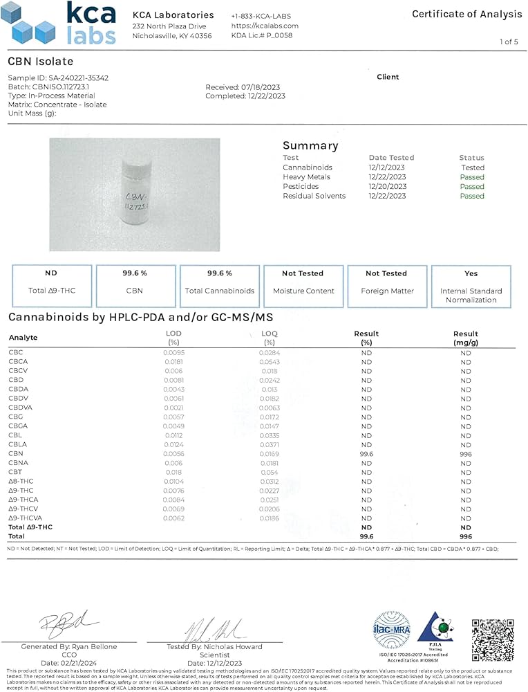 Amazon | CBN アイソレート クリスタルパウダー (50, グラム) | ノー