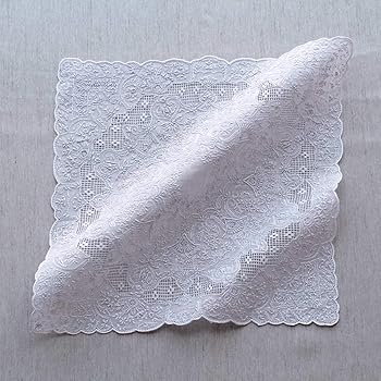 Amazon | [SWATOW] スワトウ レディース ハンカチ 汕頭刺繍 約29