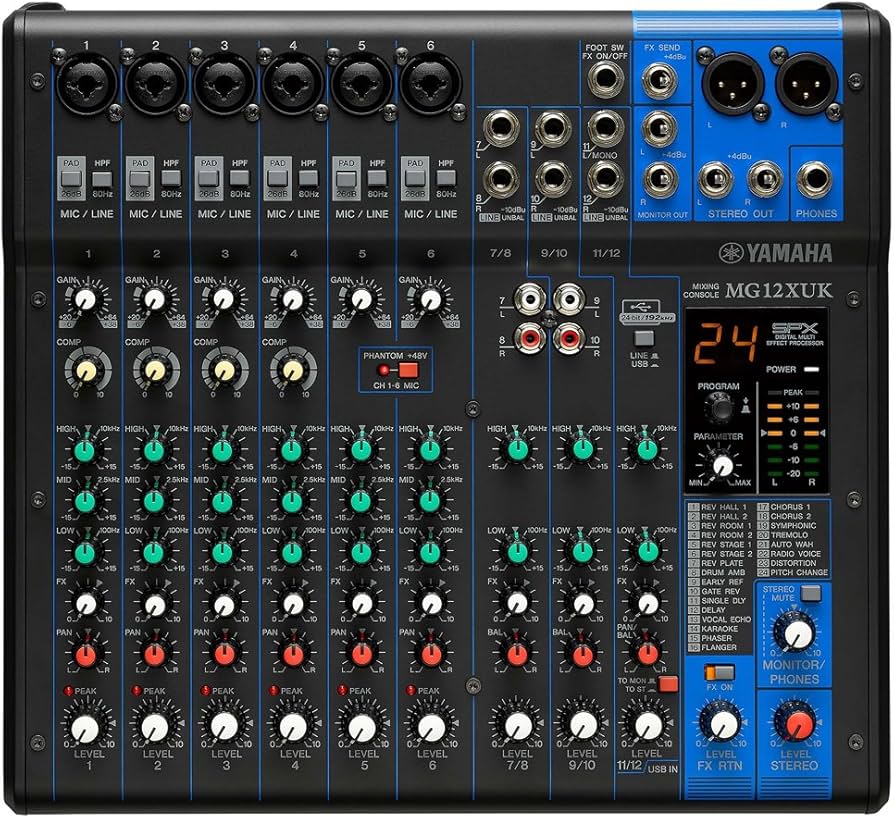 Amazon | YAMAHA (ヤマハ) アナログミキサー MG12XUK アナログミキサー