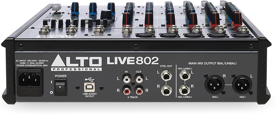 Amazon.com: Alto Professional Live 802 | 8-Channel / 2-Bus Mixer