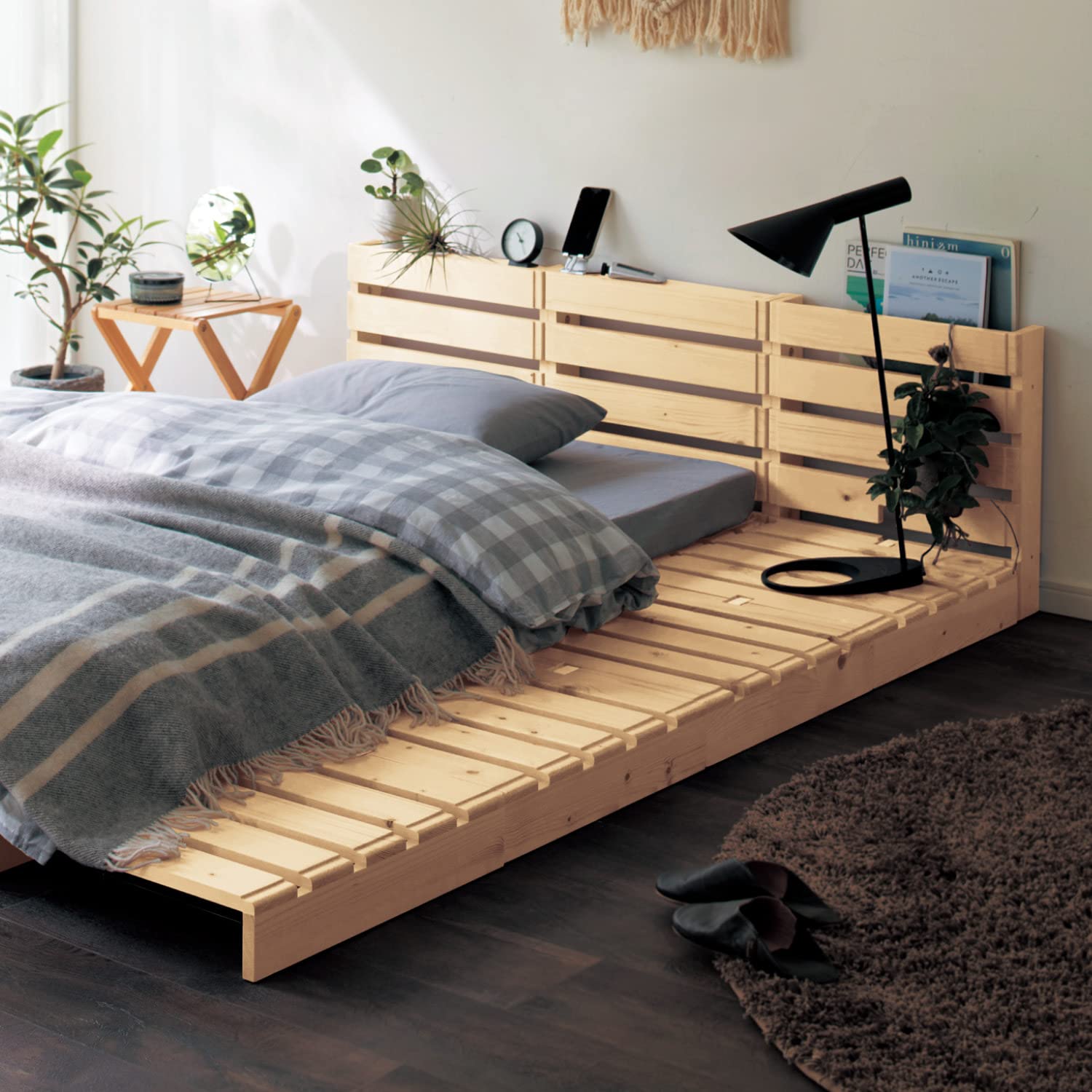 Amazon｜[ベルメゾン] ベッド パレット風 簡単に組み替えられる