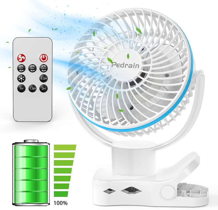 Amazon | 卓上扇風機【2025年新機型 極静音&夜灯機能】360度自動首振り