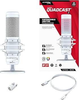 Amazon.com: HyperX QuadCast S – RGB USB Condenser Microphone for