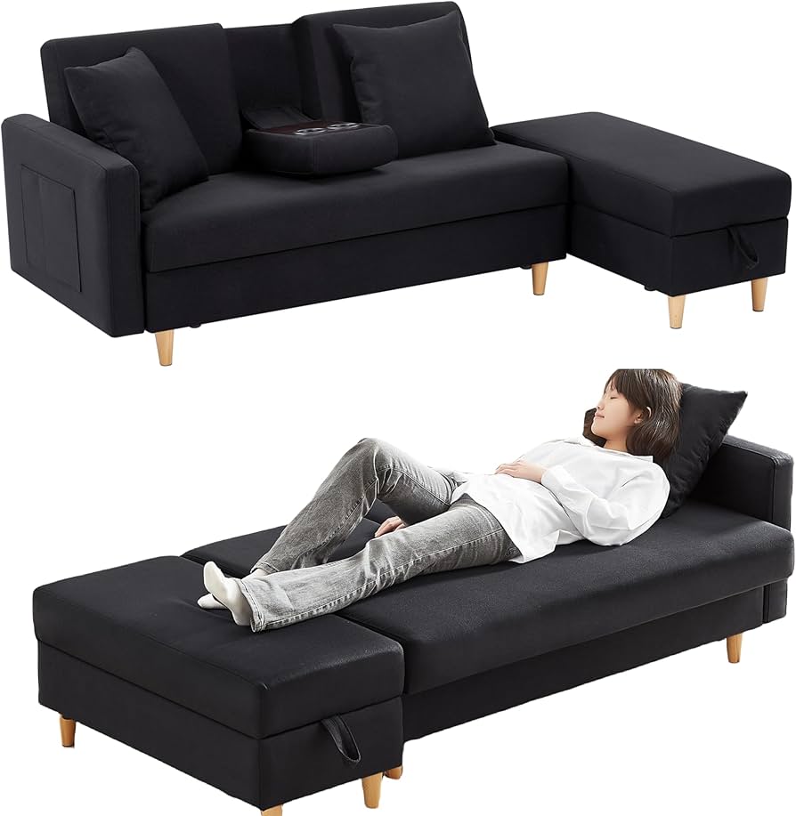 Amazon｜Kozomyer ソファー 3人掛け ソファーベッド l字ソファー 収納