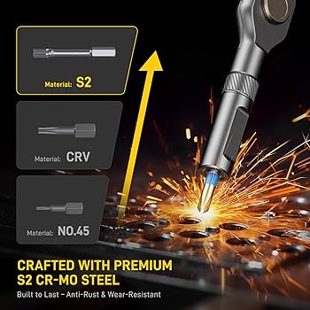 Amazon.com: 74 in 1 Magnetic Screwdriver Set, Ratchet Screwdriver