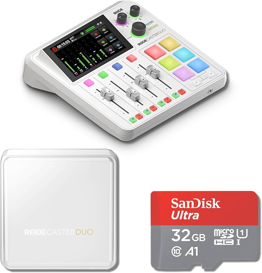 Amazon.com: Rode RODECaster Duo Streaming Mixer (White) with