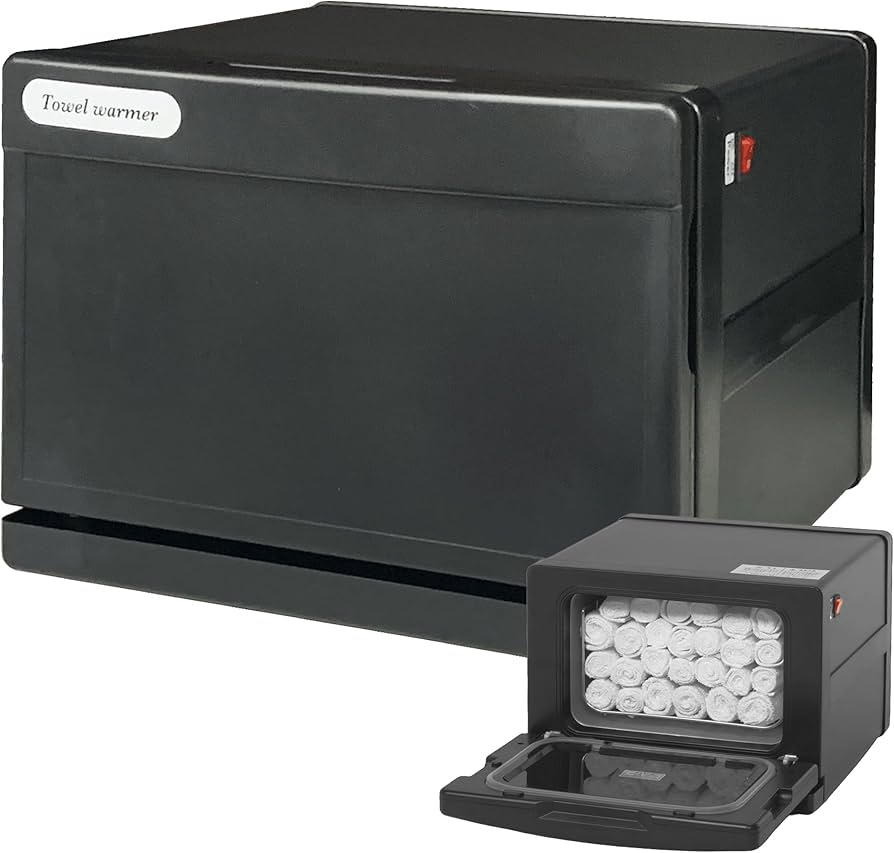 Amazon | タオルウォーマー GH-8B ブラック 前開き 7L ホットキャビ