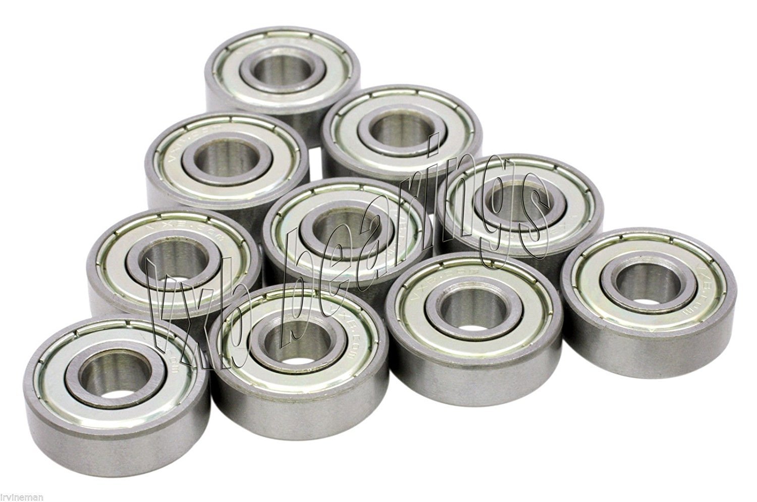 Bearing 608ZZ Shielded 8x22x7 Miniature Ball Bearings(Pack of 10