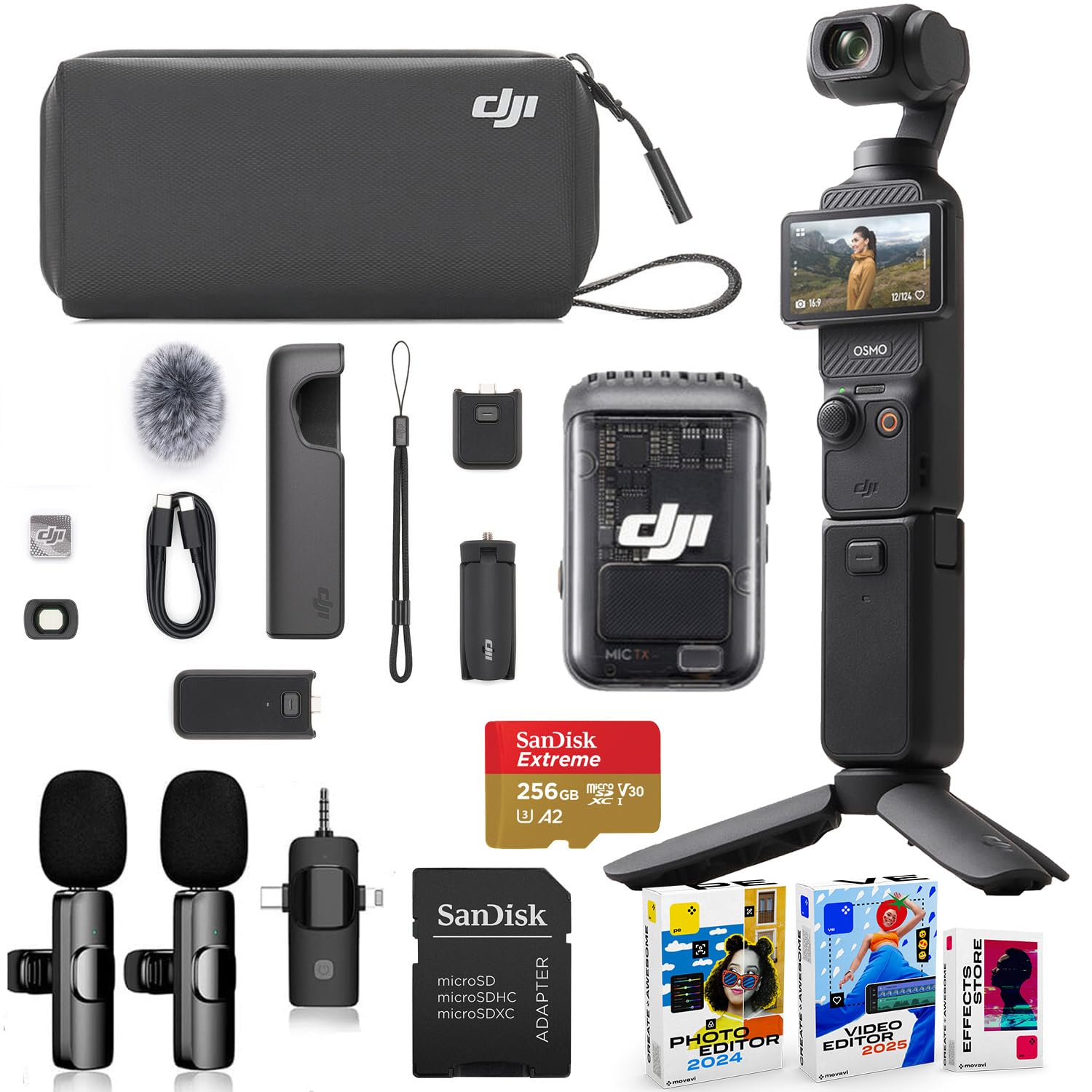 Amazon.com : DJI Osmo Pocket 3 Creator Combo Bundle with Clip-On