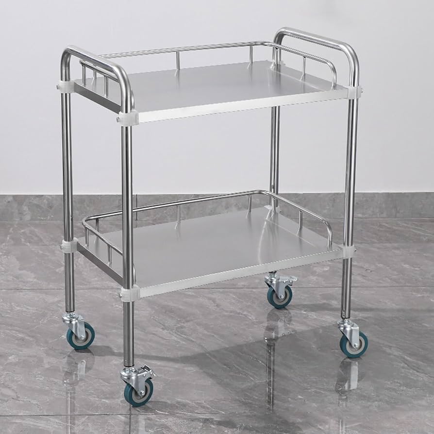 Amazon.co.jp: MDDKOP 医療用ワゴン ステンレス製医療用カート 医療用