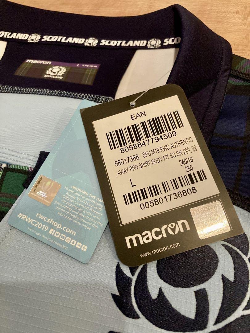 Amazon.co.jp: RWC 2019 スコットランド代表 選手仕様ジャージ