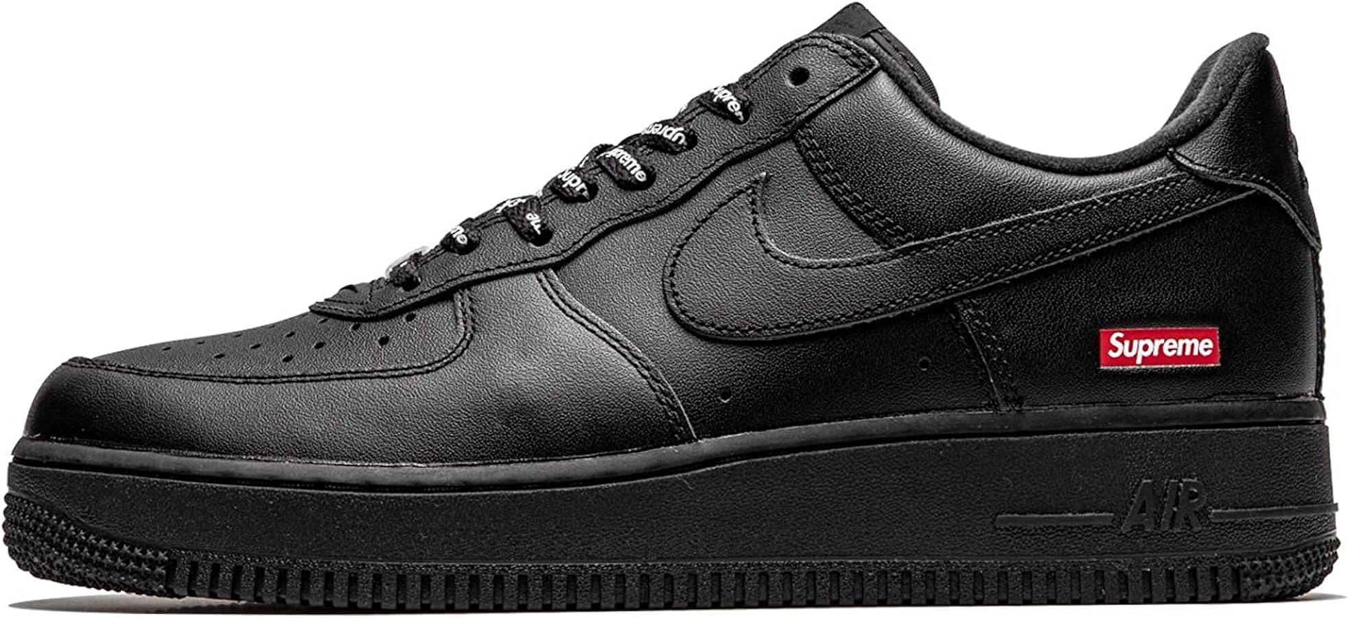 Nike Mens Air Force 1 Low Supreme - Mini Box Logo Black Cu9225 001