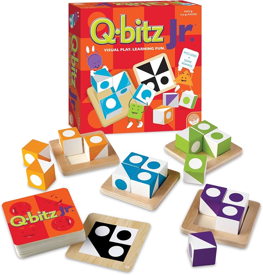 MindWare | Q-bitz Jr. | Miniature Game | Ages 5+ | 2-4 Players