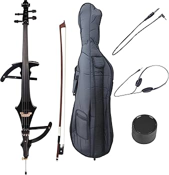 Amazon.com: Cecilio CECO-4BK Ebony Electric Silent Metallic Black