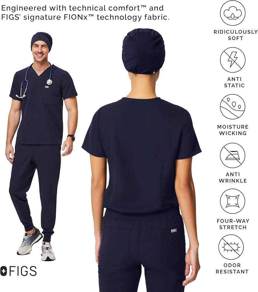 Amazon | FIGS モダン 伸縮式 ユニ スクラブキャップ – 非常に柔らかい