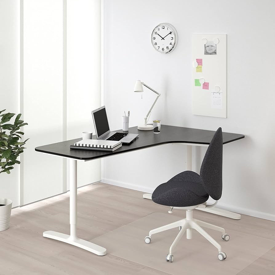 Amazon.co.jp: IKEA BEKANTコーナーデスク右、160x110cm、ブラック