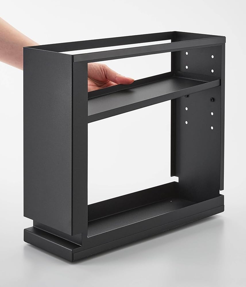 Amazon｜山崎実業(Yamazaki) 隠せる 引き出し 収納 ブラック W12.5×D35