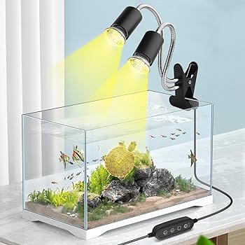 Amazon | 双頭亀 ライト 爬虫類 ライト 爬虫類ライト バスキングライト