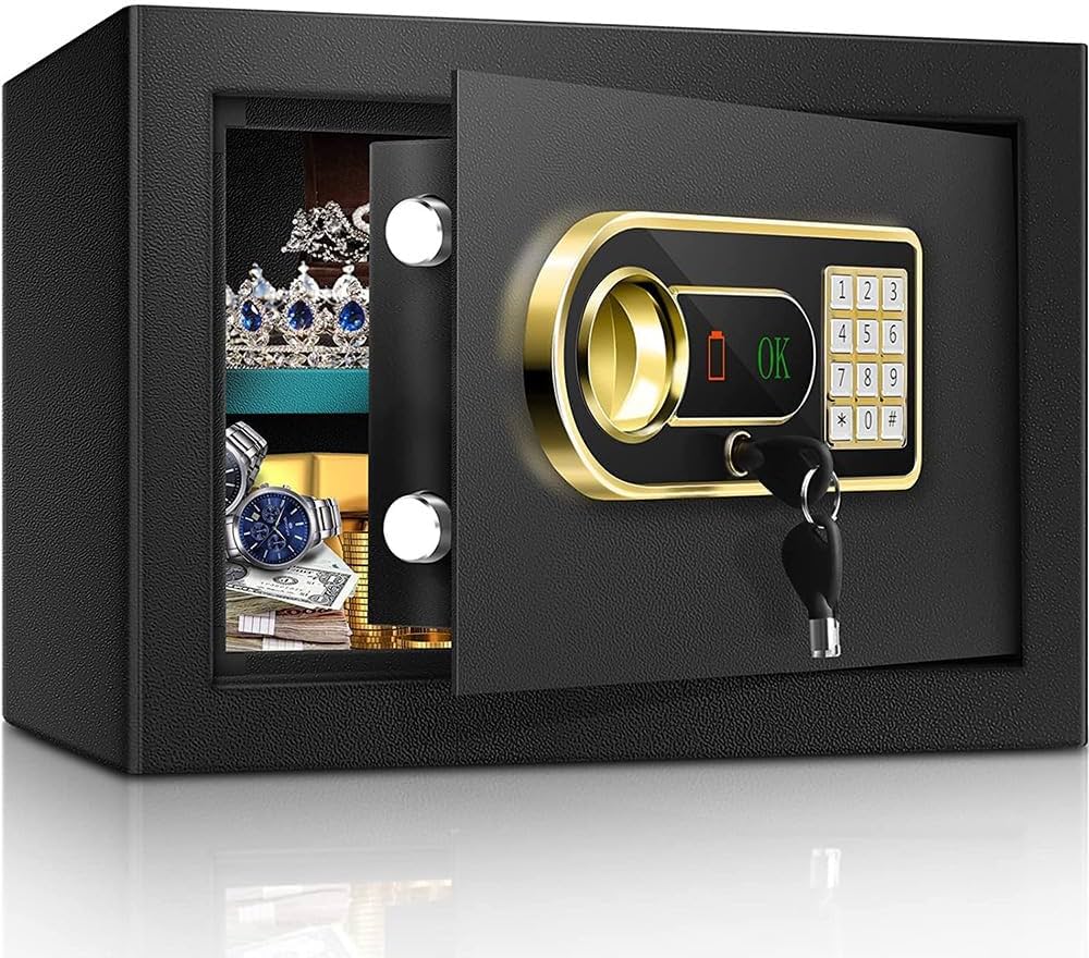 Amazon.co.jp: 金庫 家庭用 34L 防犯金庫 A4ファイル横収納可能 緊急
