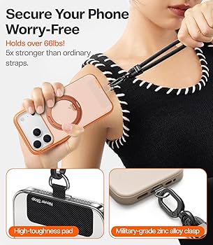 Amazon.com: TORRAS Phone Lanyard Crossbody with 2 Phone Tabs