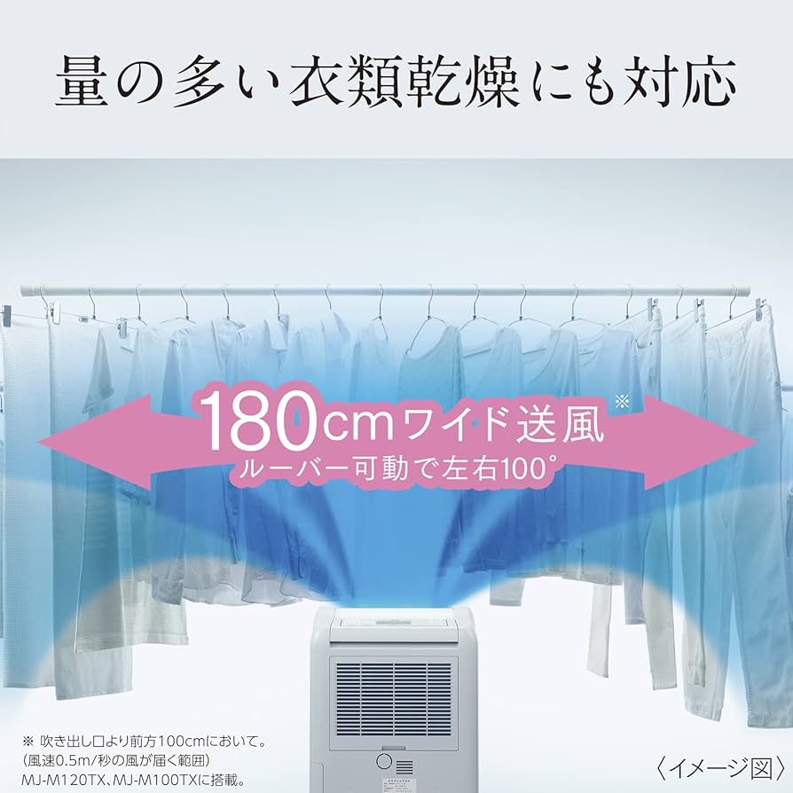 Amazon | 三菱電機 衣類乾燥除湿機 サラリ ハイパワー 10L MJ-M100TX-W