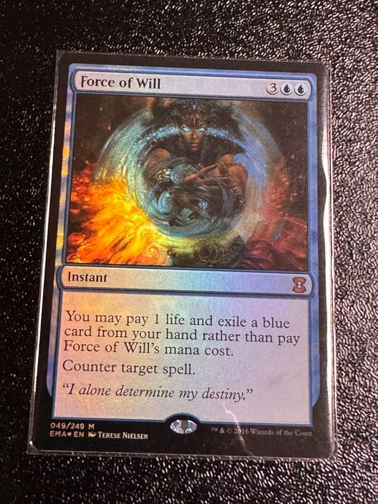 意志の力 Force of will 英語 拡張 foil 4枚セット 意志の力 Force of