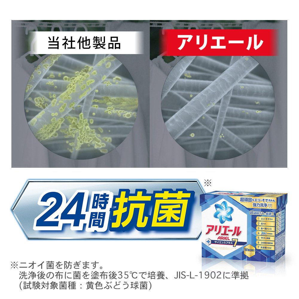 Amazon.co.jp: アリエール サイエンスプラス7 0.9kg : ドラッグストア