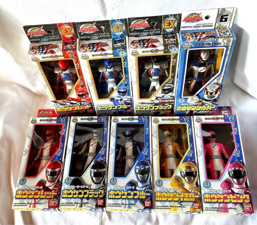 Amazon.co.jp: 轟轟戦隊ボウケンジャー ソフビ9体 : おもちゃ